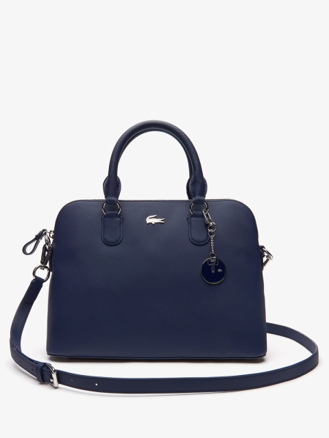 

Lacoste Blue Solid Handheld Bag