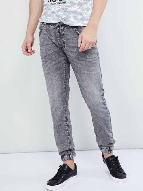 

max Men Grey Heavy Fade Skinny Fit Jeans