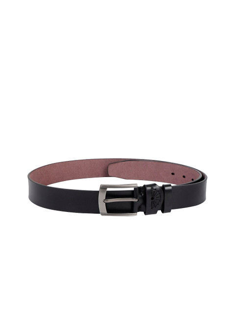 

ZEVORA Men Black Solid Belt