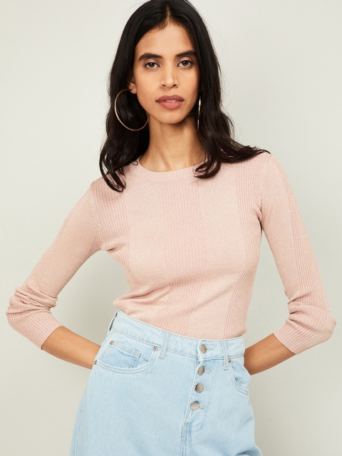 

Ginger by Lifestyle Women Pink Solid Top