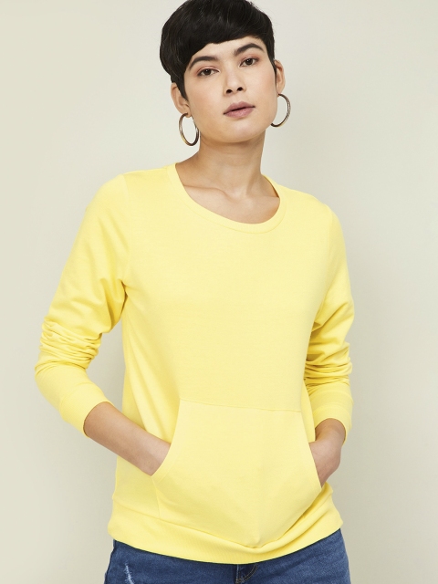 

Fame Forever by Lifestyle Women Yellow Solid Sweatshirt