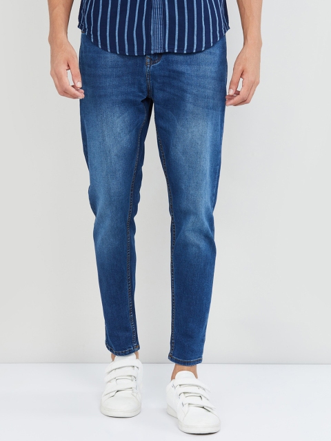 

max Men Blue Skinny Fit Mid-Rise Clean Look Stretchable Jeans