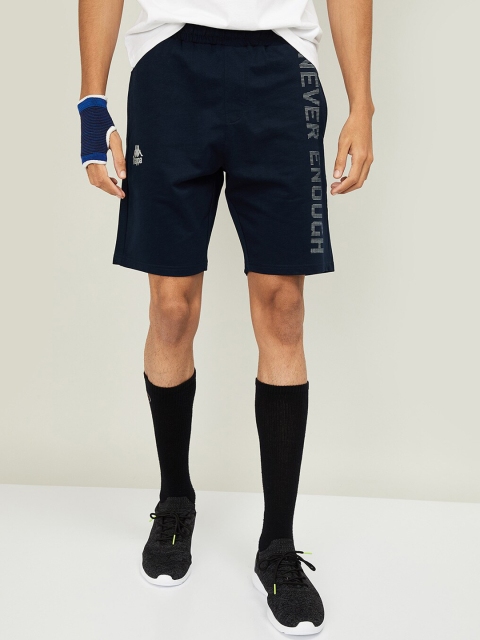 

Kappa Men Navy Blue Printed Regular Fit Regular Shorts