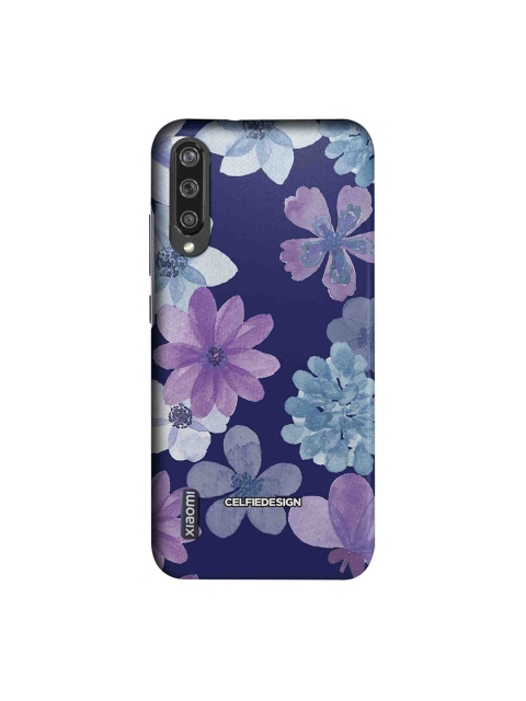 

CelfieDesign Navy Blue & Purple Floral Print Iris Xiaomi Mi A3 Phone Back Cover