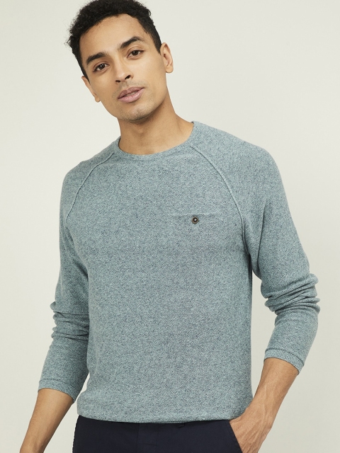 

CODE by Lifestyle Men Green Solid Pullover Sweater