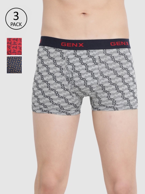 

Genx Men Pack Of 3 Assorted Trunks GENX_JAZ_DRW_OE_3PC