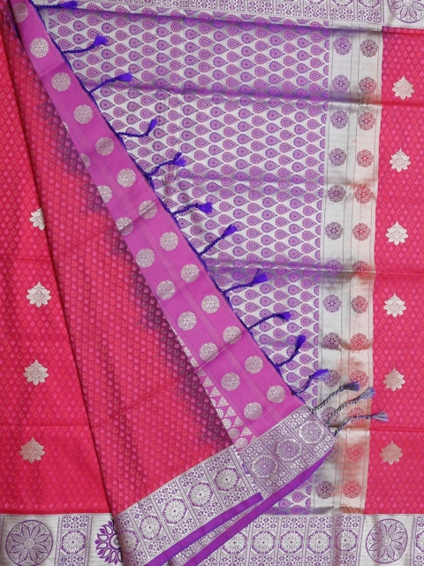 

Bangalore Silk Emporium Red Woven Design Saree