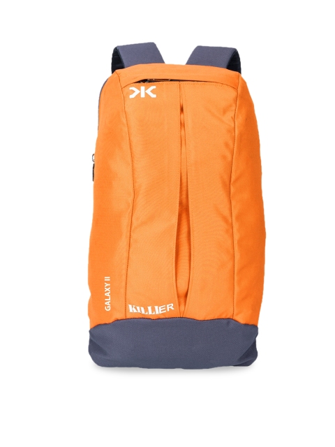 

Killer Unisex Orange & Grey Colourblocked 12L Backpack