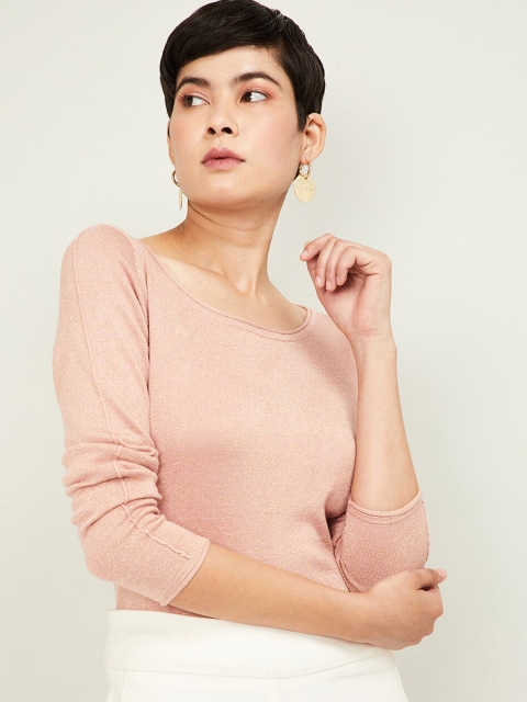

Bossini Women Pink Solid Top