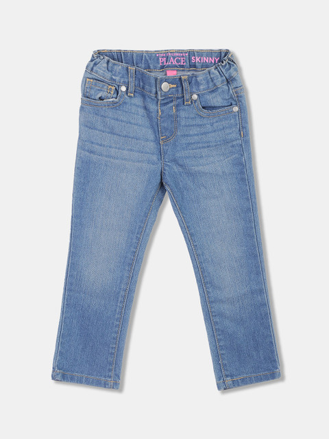 

The Childrens Place Boys Blue Slim Fit Mid-Rise Clean Look Jeans