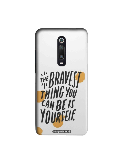 

CelfieDesign Unisex White & Black Typography Printed Sustainable Xiaomi Redmi K20 Pro Back Case