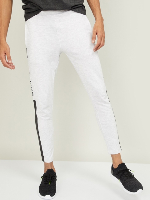 

Kappa Men Grey & Black Solid Joggers