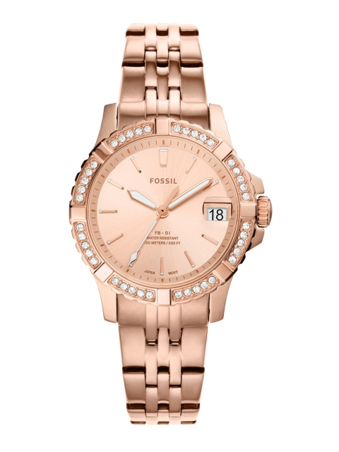 

Fossil Women Rose Gold Analogue Watch ES5002