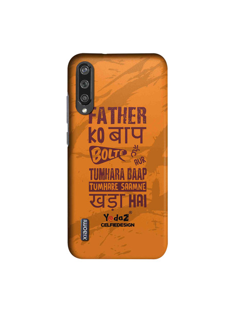

CelfieDesign Orange & Maroon Father Ko Baap Bolte Hai Xiaomi Mi A3 Back Cover