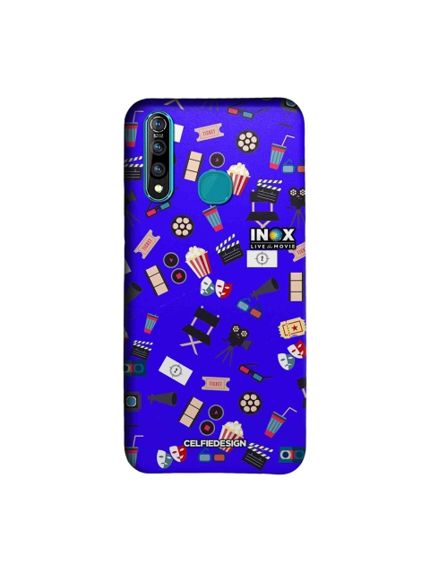 

CelfieDesignBlue & White Love Cinema Vivo Z1 Pro Sustainable Back Cover, Blue