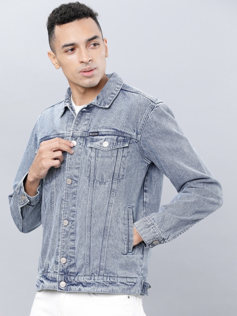 

Ecko Unltd Men Blue Solid Denim Jacket