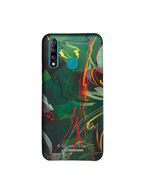 

CelfieDesign Unisex Green & Red Strokes Of Life Rouble Nagi Quirky Sustainable Vivo Z1 Pro Back Cover