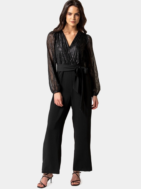 

Forever New Women Black Solid Basic Jumpsuit