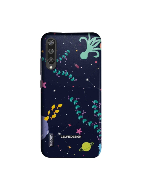 CelfieDesign Navy Blue Printed Xiaomi Mi A3 Phone Back Cover