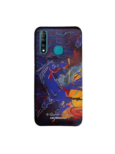 

CelfieDesign Unisex Navy Blue & Yellow Young Idol Sustainable Vivo Z1 Pro Back Case