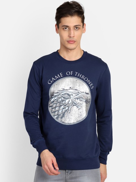 

Free Authority Men Blue Printed Sweatshirt