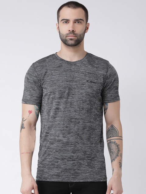 

Rex Straut Jeans Men Grey Printed Round Neck T-shirt