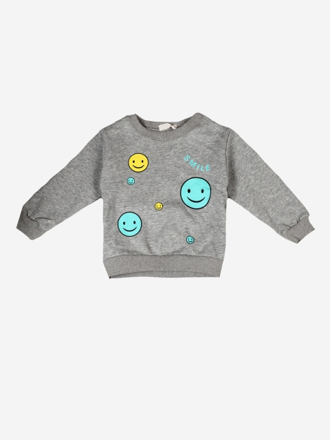 

DOROKIDS Boys Grey Printed Sweatshirt