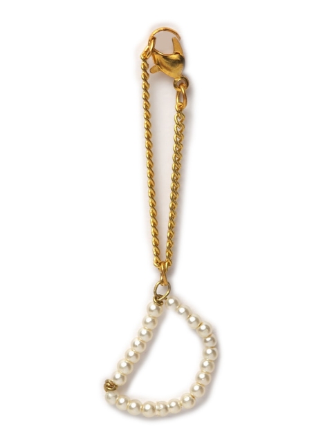 

DUGRISTYLE Gold-Plated & White Charm Bracelet