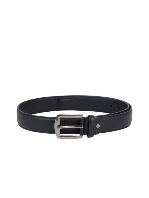 

ZEVORA Men Black Textured Belt