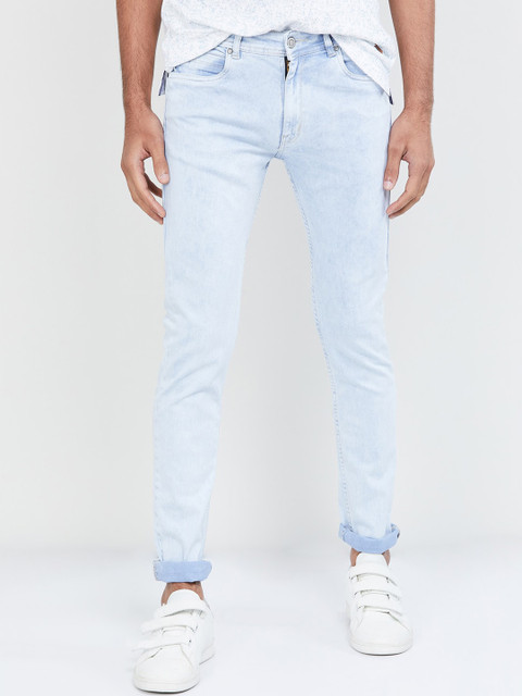 

max Men Blue Skinny Fit Jeans
