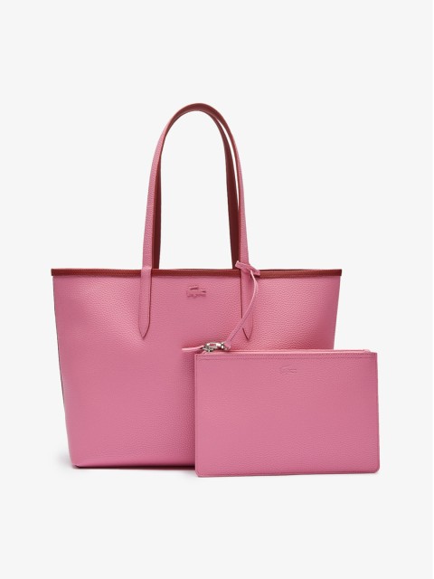 

Lacoste Red Solid Tote Bag