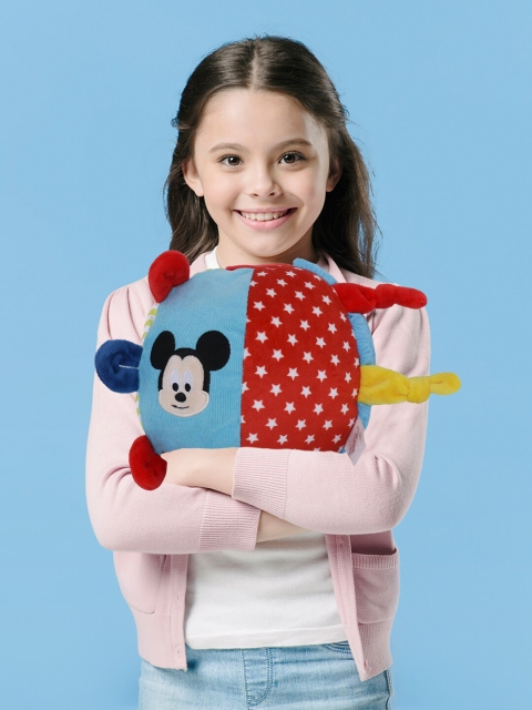 

DISNEY PLUSH Kids Red & Blue Mickey Soft Ball Soft Toy