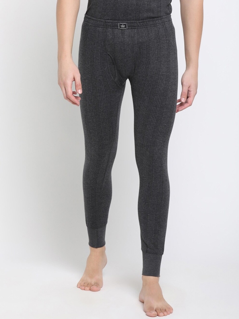 

DIXCY SCOTT Men Charcoal Grey Solid Thermal Bottom