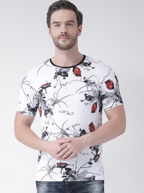 

Rex Straut Jeans Men White Printed Round Neck T-shirt
