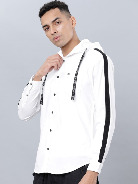 

Ecko Unltd Men White Slim Fit Solid Casual Shirt