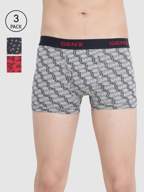 

Genx Men Pack Of 3 Assorted Trunks GENX_JAZ_DRW_OE_3PC
