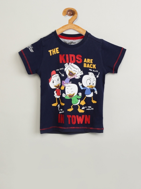 max Boys Navy Blue T-shirt