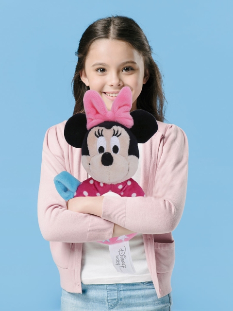 

DISNEY PLUSH Kids Pink & Black Disney Plush Minnie Ring Rattle Soft Stuffed Toy