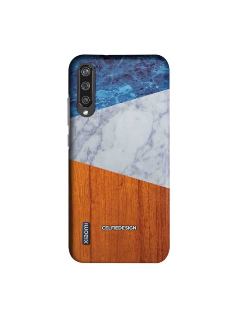

CelfieDesign Unisex Blue & White Marble Wood Printed Xiaomi Mi A3 Back Case