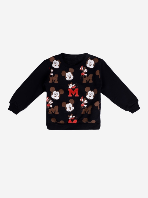 

DOROKIDS Boys Navy Blue Mickey Mouse Printed Sweatshirt