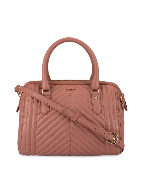 

Da Milano Pink Textured Handheld Bag