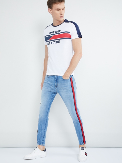 

max Men Black Skinny Fit Mid-Rise Clean Look Stretchable Jeans