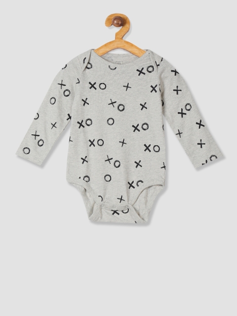 

GAP Girls Grey Printed Long Sleeve Bodysuit