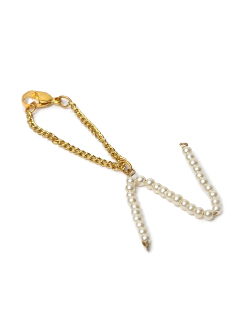 

DUGRISTYLE White Brass Gold-Plated Charm Bracelet