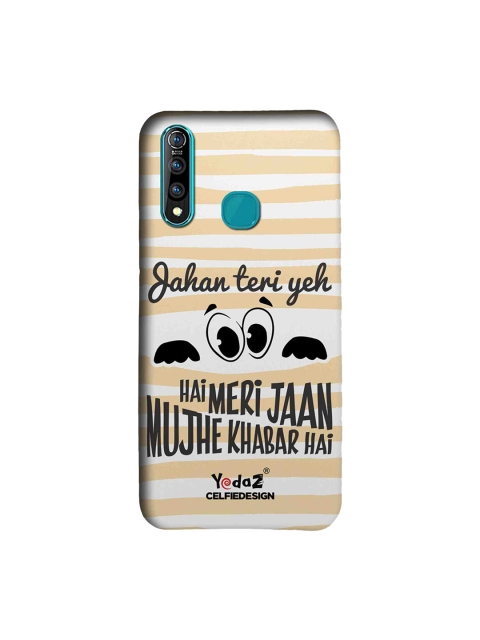 

CelfieDesign Jahan Teri Ye Nazar Hai Meri Jaan Vivo Z1 Pro Back Cover, Beige