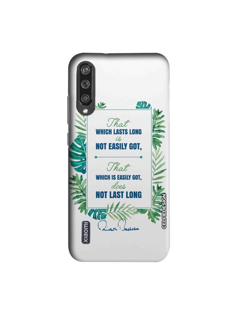 

CelfieDesign Unisex White & Green Typography Printed Sustainable Xiaomi Mi A3 Back Case