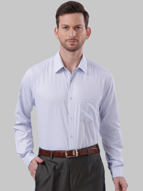 

Next Look Men Blue Regular Fit Checked Formal Shirt