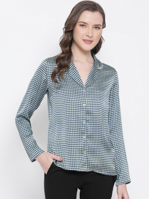 

Oxolloxo Women Green Checked Nightdress