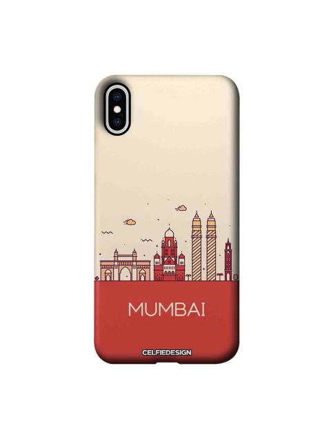 

CelfieDesign Rust Red Mumbai Skyline Printed iPhone XS Max Back Case