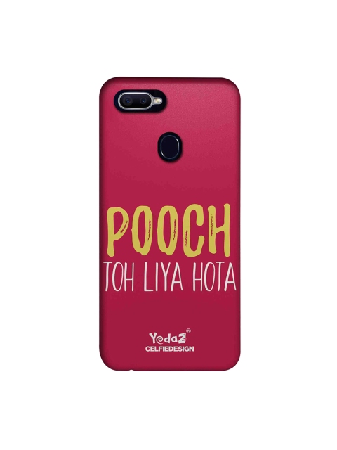 

CelfieDesign Pink Printed Pooch Toh Liya Hota Oppo F9 Pro Back Cover